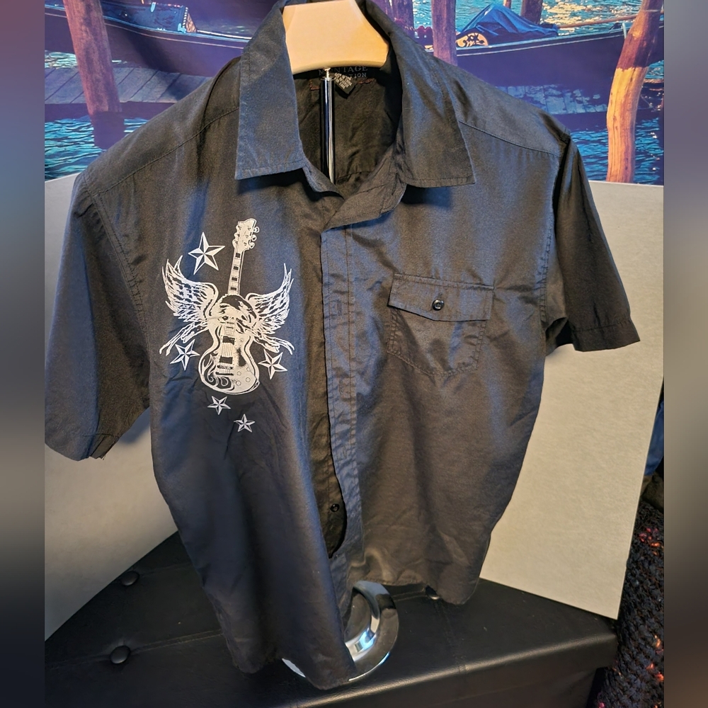 Black button shirt